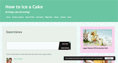 Desktop Screenshot of howtoiceacake.com