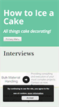 Mobile Screenshot of howtoiceacake.com