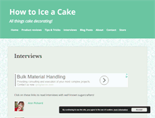 Tablet Screenshot of howtoiceacake.com